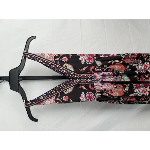 Ice Women's Sleeveless V-Neck Midi Dress with Floral Pattern size 8 - Picture 5 of 9